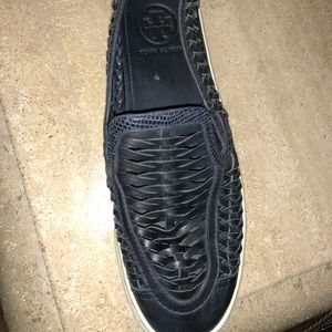 Navy Blue Tory Burch loafers